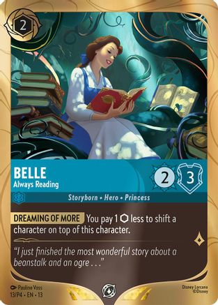 Belle - Always Reading | Holofoil (13) [Disney Lorcana Promo Cards]