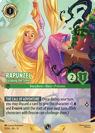 Rapunzel - Escaping the Tower (Store Championship Participant) |  (15) [Disney Lorcana Promo Cards]