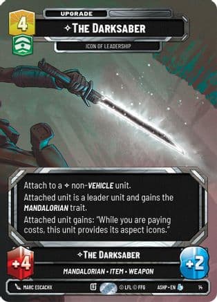 The Darksaber - Icon of Leadership |  (14)  [Ashes of the Empire  Weekly Play Promos]