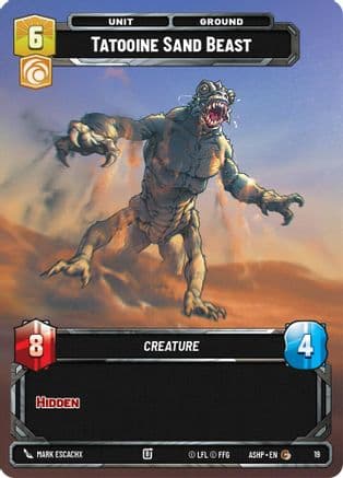 Tatooine Sand Beast |  (19)  [Ashes of the Empire  Weekly Play Promos]