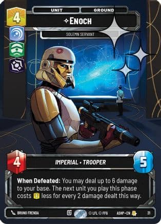 Enoch - Solemn Servant (Foil) | Foil (21)  [Ashes of the Empire  Weekly Play Promos]