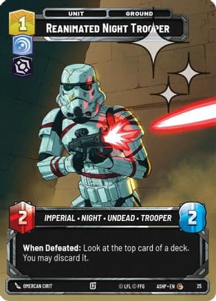 Reanimated Night Trooper (Foil) | Foil (25)  [Ashes of the Empire  Weekly Play Promos]