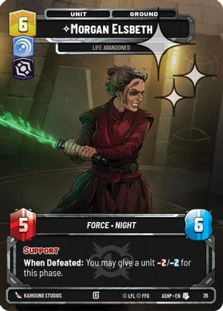 Morgan Elsbeth -Life Abandoned (Foil) | Foil (26)  [Ashes of the Empire  Weekly Play Promos]