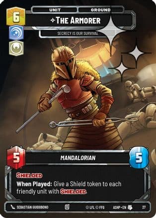 The Armorer - Secrecy is Our Survival (Foil) | Foil (27)  [Ashes of the Empire  Weekly Play Promos]