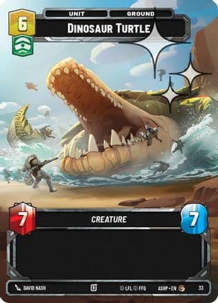 Dinosaur Turtle (Foil) | Foil (33)  [Ashes of the Empire  Weekly Play Promos]