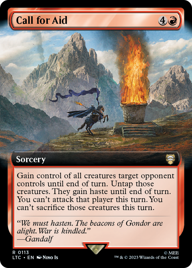 Call for Aid (113) [Tales of Middle-earth Commander] : (Extended Art) Foil
