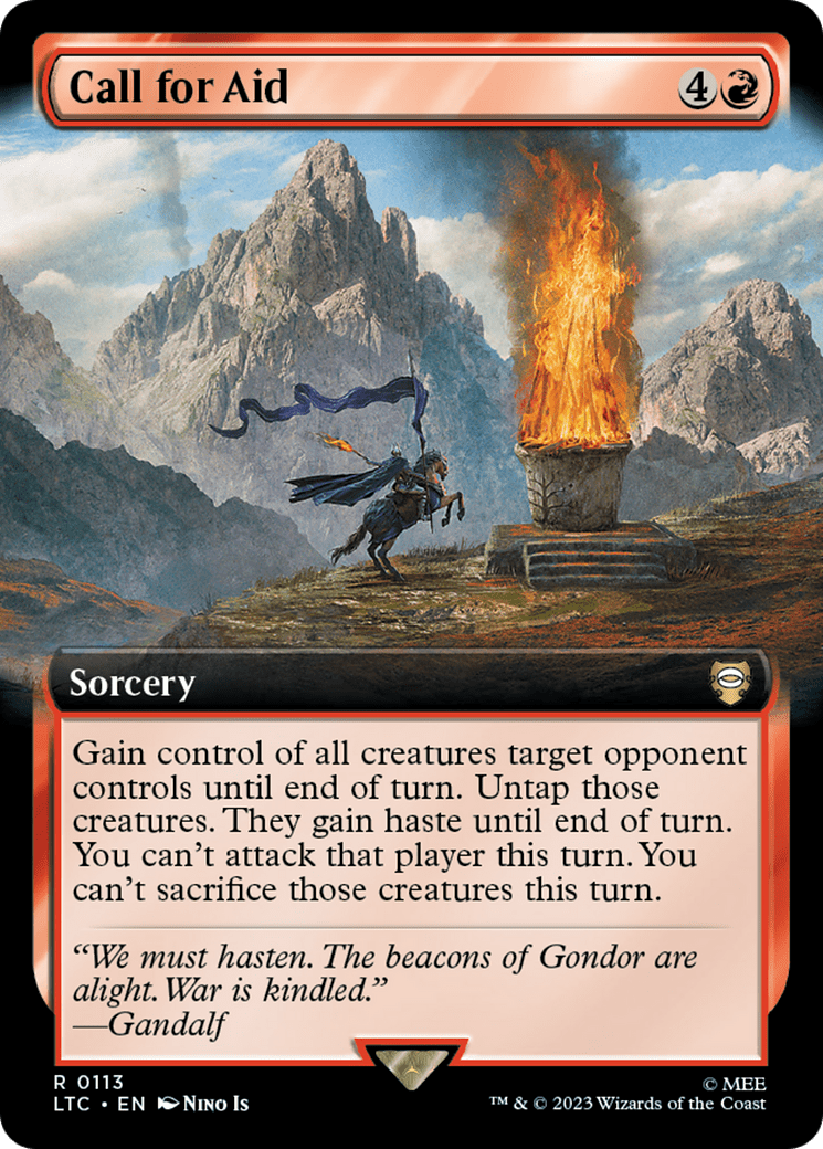 Call for Aid (113) [Tales of Middle-earth Commander] : (Extended Art) Foil
