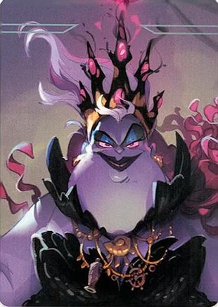 Ursula - Sea Witch Queen Puzzle Insert (Top Middle) |   [Ursulas Return]