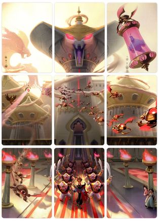 Reign of Jafar Puzzle Insert (Set of 9) (Version 1 of 2) |   [Reign of Jafar]