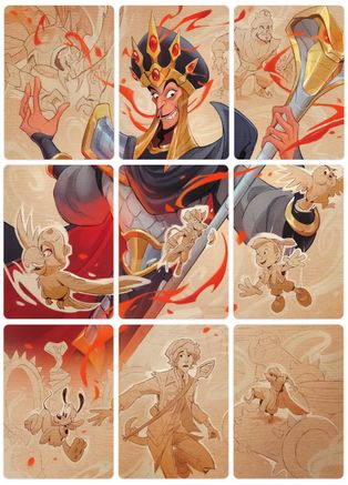 Reign of Jafar Puzzle Insert (Set of 9) (Version 2 of 2) |   [Reign of Jafar]