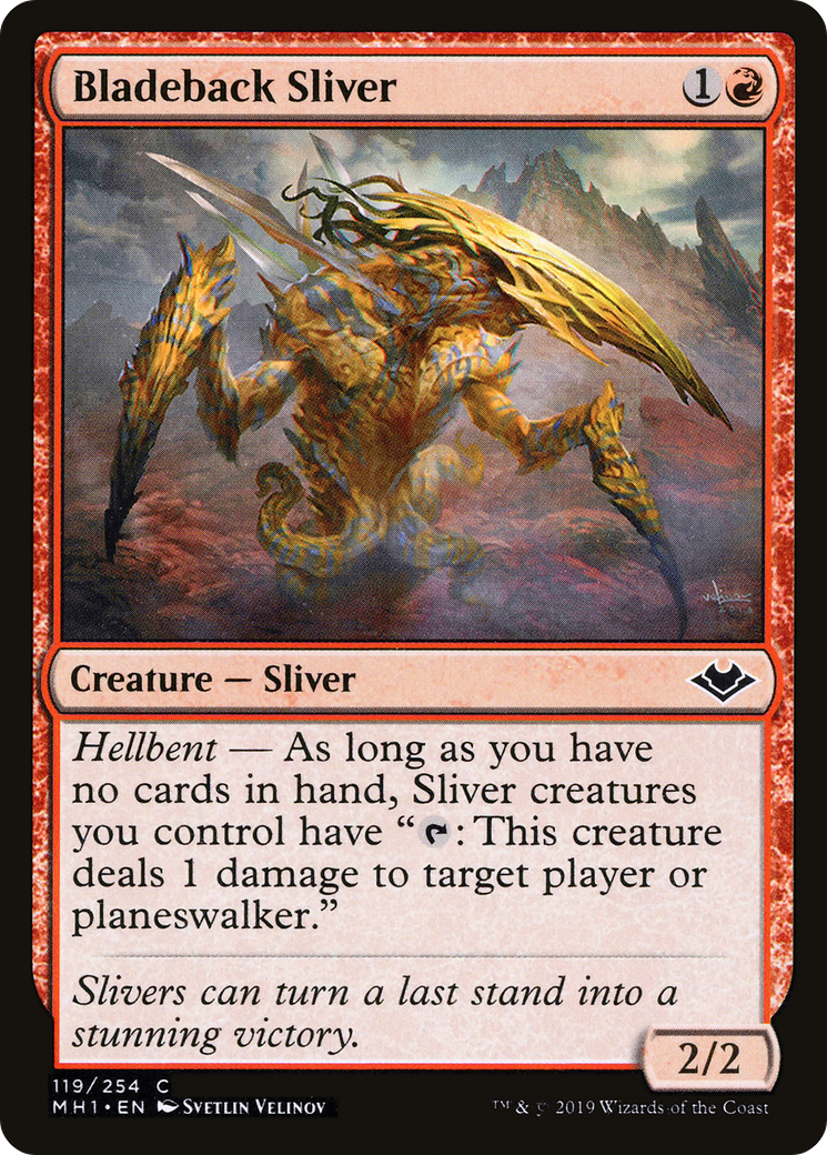 Bladeback Sliver [Modern Horizons] Foil