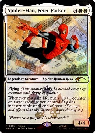 Spider-Man, Peter Parker |  Foil (003) [Unique and Miscellaneous Promos]