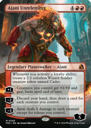 Ajani Unrelenting (Borderless) |  (308) [Reality Fracture]
