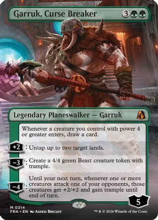 Garruk, Curse Breaker (Borderless) |  Foil (314) [Reality Fracture]