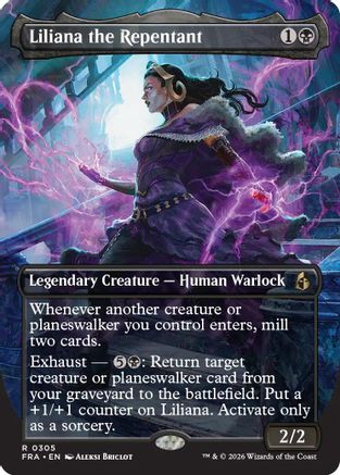 Liliana the Repentant (Borderless) |  (305) [Reality Fracture]