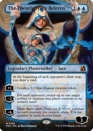 The Theorist, Jace Beleren (Borderless) (0363) |  Foil (363) [Reality Fracture]