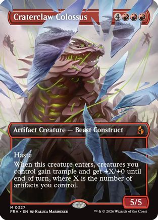 Craterclaw Colossus (Borderless) (0327) |  (327) [Reality Fracture]