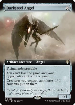 Darksteel Angel (Extended Art) |  (098) [Commander: Reality Fracture]