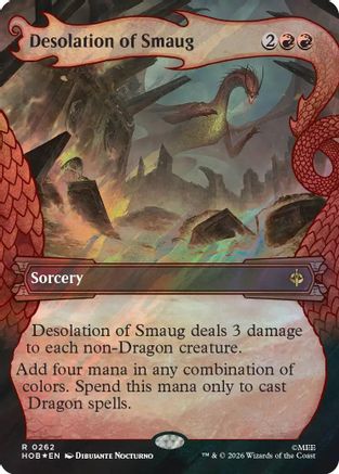 Desolation of Smaug (Showcase) (Surge Foil) |  Foil (262) [The Hobbit]
