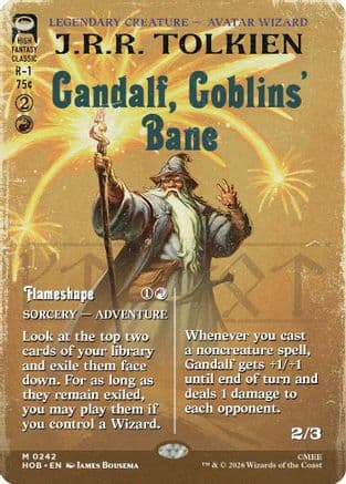 Gandalf, Goblins' Bane (Borderless) |  Foil (242) [The Hobbit]