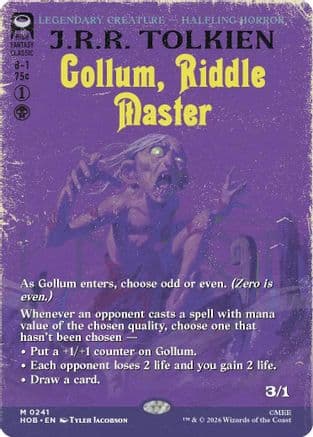 Gollum, Riddle Master (Borderless) |  Foil (241) [The Hobbit]