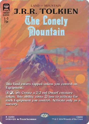 The Lonely Mountain (Borderless) (Surge Foil) |  Foil (284) [The Hobbit]