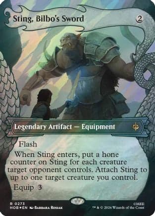 Sting, Bilbo's Sword (Showcase) (Surge Foil) |  Foil (273) [The Hobbit]