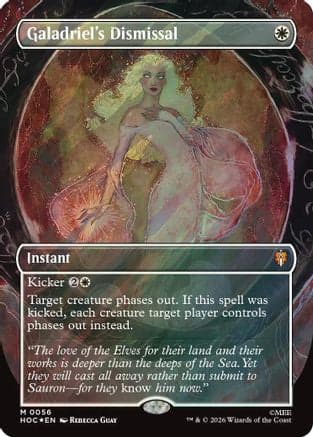 Galadriel's Dismissal (Borderless) (Surge Foil) |  Foil (056) [The Hobbit: Eternal-Legal]