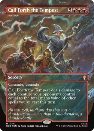 Call Forth the Tempest (Borderless) (Surge Foil) |  Foil (062) [The Hobbit: Eternal-Legal]