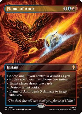 Flame of Anor (Borderless) |  Foil (031) [The Hobbit: Eternal-Legal]