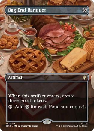 Bag End Banquet (Borderless) |  Foil (005) [The Hobbit: Eternal-Legal]