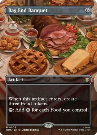 Bag End Banquet (Borderless) |  Foil (005) [The Hobbit: Eternal-Legal]