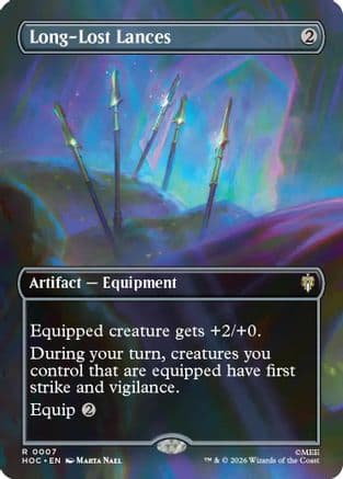 Long-Lost Lances (Borderless) |  Foil (007) [The Hobbit: Eternal-Legal]
