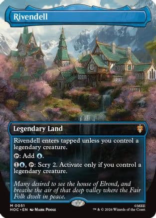 Rivendell (Borderless) |  Foil (051) [The Hobbit: Eternal-Legal]