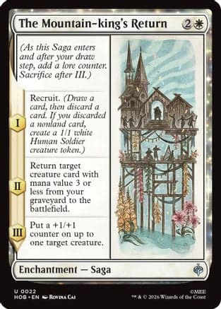 The Mountain-king's Return |  Foil (022) [The Hobbit]