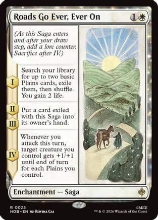 Roads Go Ever, Ever On |  Foil (025) [The Hobbit]