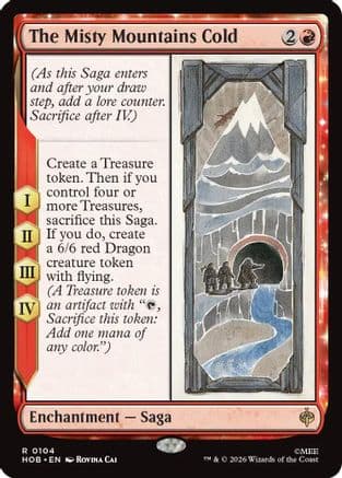 The Misty Mountains Cold |  Foil (104) [The Hobbit]