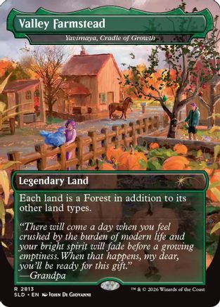 Valley Farmstead - Yavimaya, Cradle of Growth |  (2813) [Secret Lair Drop Series]