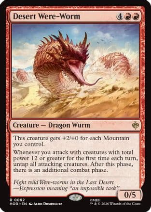 Desert Were-Worm |  Foil (092) [The Hobbit]