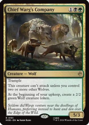 Chief Warg's Company |  Foil (151) [The Hobbit]