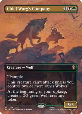 Chief Warg's Company (Borderless) |  Foil (208) [The Hobbit]