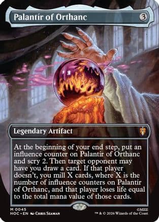 Palantir of Orthanc (Borderless) |  Foil (045) [The Hobbit: Eternal-Legal]