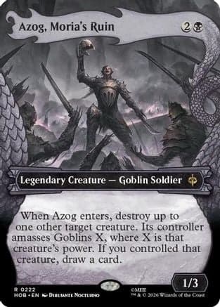 Azog, Moria's Ruin (Showcase) |  Foil (222) [The Hobbit]