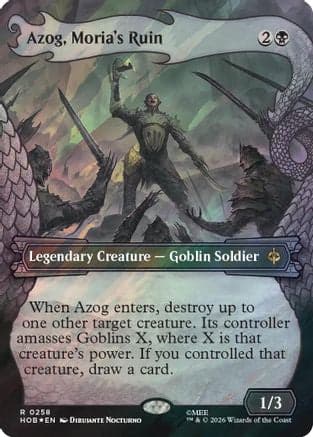 Azog, Moria's Ruin (Showcase) (Surge Foil) |  Foil (258) [The Hobbit]