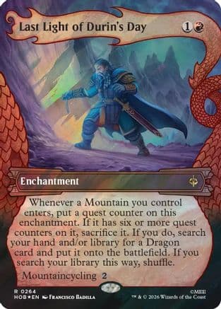 Last Light of Durin's Day (Showcase) (Surge Foil) |  Foil (264) [The Hobbit]