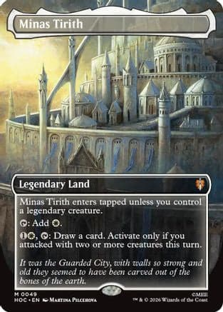 Minas Tirith (Borderless) |  Foil (049) [The Hobbit: Eternal-Legal]