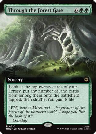 Through the Forest Gate (Extended Art) |  Foil (310) [The Hobbit]