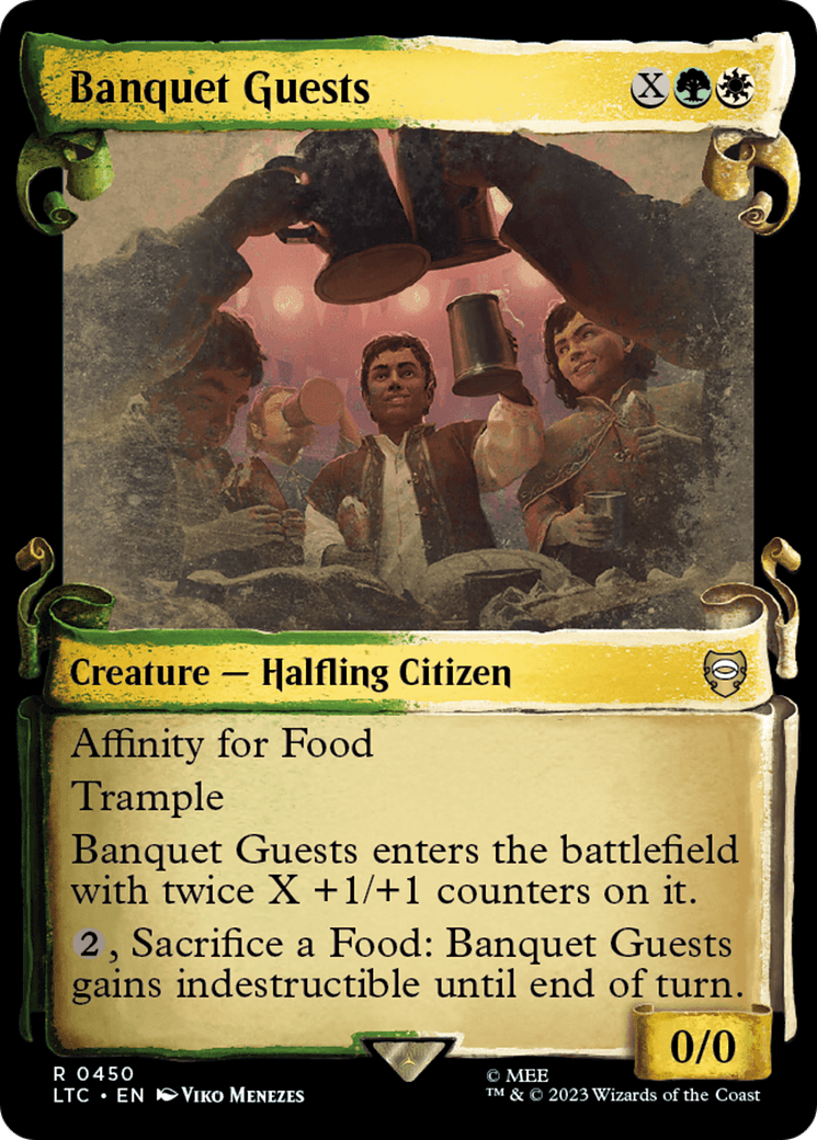 Banquet Guests [The Lord of the Rings: Tales of Middle-Earth Commander Showcase Scrolls] Foil