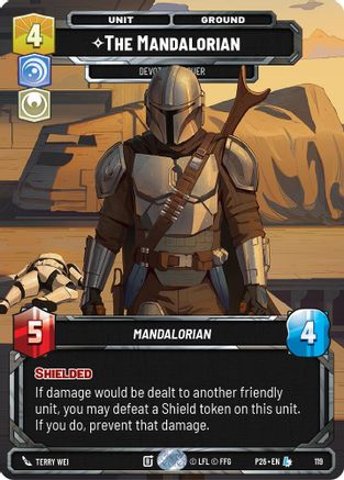 The Mandalorian - Devoted Rescuer (Participation) | Foil (119)  [Galactic Championship 2026]