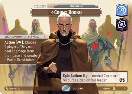 Count Dooku - Offering Aid | Foil (133)  [Galactic Championship 2026]